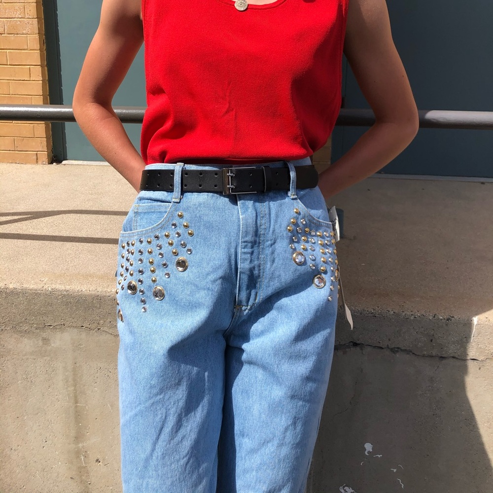 Vintage Monique jeans rhinestone studded - Picture 11 of 13